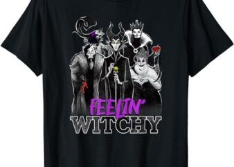 Disney Villains Halloween Feelin’ Witchy Group Shot T-Shirt ơng file