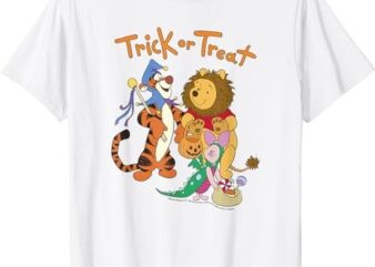 Disney Winnie The Pooh Halloween Group Shot Trick Or Treat T-Shirt PNG File