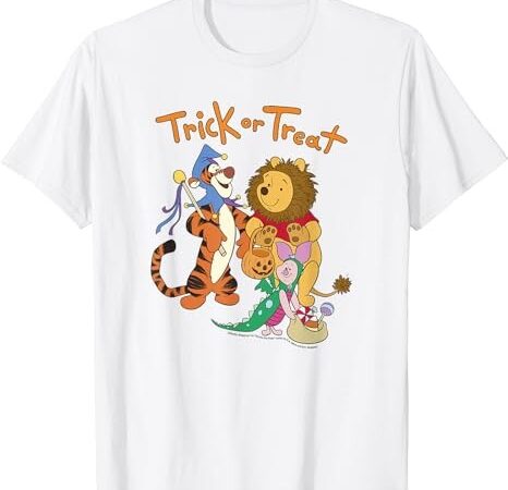 Disney winnie the pooh halloween group shot trick or treat t-shirt png file Disney winnie the pooh halloween group shot trick or treat t-shirt png file