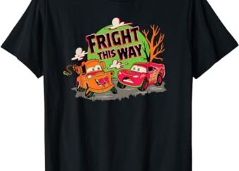 Disney and Pixar’s Cars Mater FRIGHT This Way Halloween T-Shirt PNG File