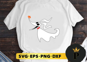 Dog Ghost Inspired by Nightmare Before Christmas SVG, Merry Christmas SVG, Xmas SVG PNG DXF EPS t shirt vector illustration