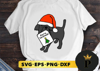 Dog Merry Christmas SVG, Merry Christmas SVG, Xmas SVG PNG DXF EPS t shirt vector illustration