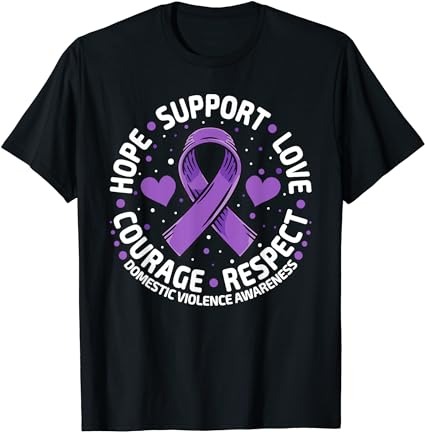 Domestic violence awareness love support domestic violence t-shirt png file