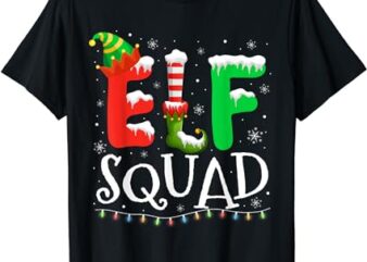 Elf Family Christmas Matching Pajamas Xmas Elf Squad T-Shirt