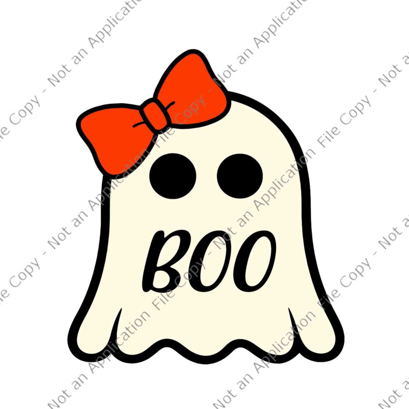 Ghost With Bow Svg, Boo Halloween Svg, Boo Ghost Svg, Boo Bow SVg, Ghost Halloween Svg, Halloween Svg