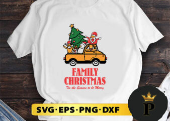 Family Christmas Tis The Season To Be Merry SVG, Merry Christmas SVG, Xmas SVG PNG DXF EPS t shirt graphic design