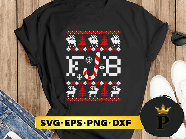 Fjb ugly christmas candy cane svg, merry christmas svg, xmas svg png dxf eps t shirt graphic design