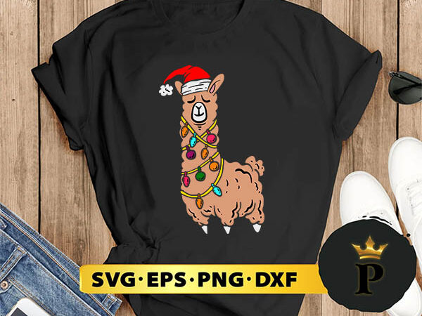 Fleece navidad feliz llamadad fa la llama alpaca christmas svg, merry christmas svg, xmas svg png dxf eps t shirt graphic design