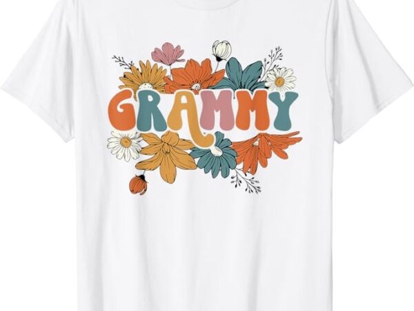Floral grammy life thankful grammy thanksgiving mothers day t-shirt