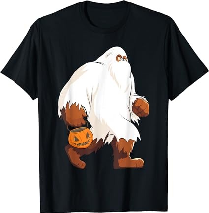 Funny bigfoot ghost halloween costume t-shirt png file