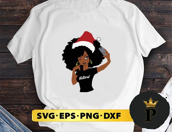 Funny Black Girl Magic Natural Merry Christmas SVG, Merry Christmas SVG, Xmas SVG PNG DXF EPS
