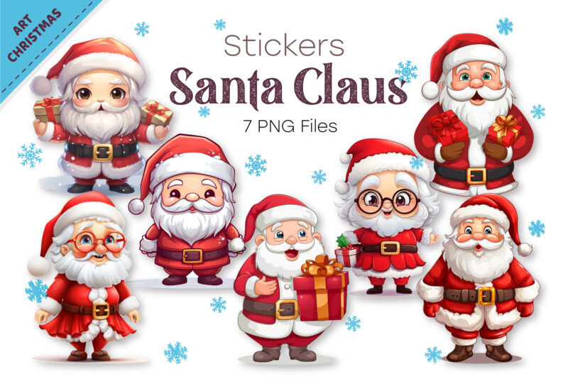 Funny Cartoon Santa Claus. PNG, Clipart.