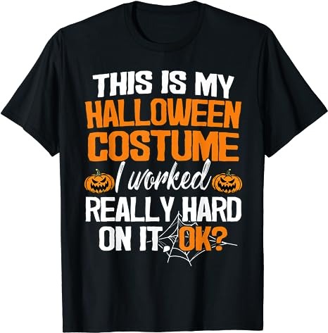 Funny Easy This Is My Halloween Costume DIY Last Minute T-Shirt PNG File