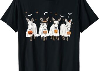 Funny Ghost Donkey Hallowen Donkey Lover Farmer Halloween T-Shirt PNG File