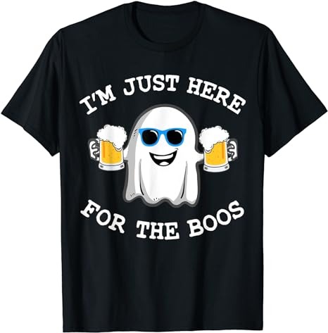 Funny Halloween Tee I’m just here for the boos costume gift T-Shirt PNG File