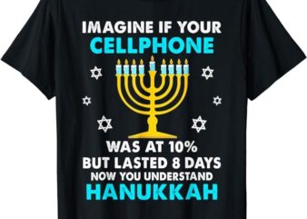 Funny Hanukkah Gifts Cellphone Chanukkah T-Shirt PNG File