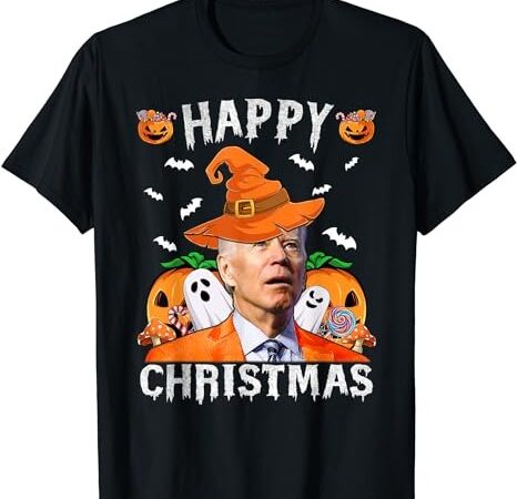 Funny joe biden happy halloween shirt happy christmas saying t-shirt png file