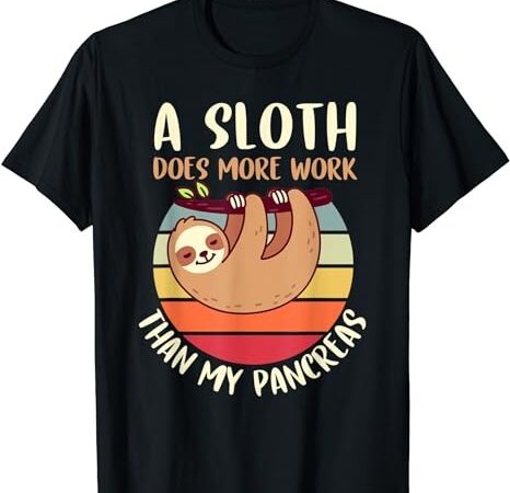 Funny my pancreas diabetes type 1 t1d sloth vintage kids boy t-shirt png file Funny my pancreas diabetes type 1 t1d sloth vintage kids boy t-shirt png file