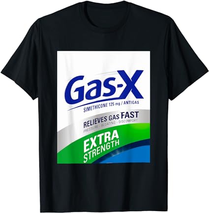 Funny nurse pharmacy halloween costume gas-x extra strength t-shirt