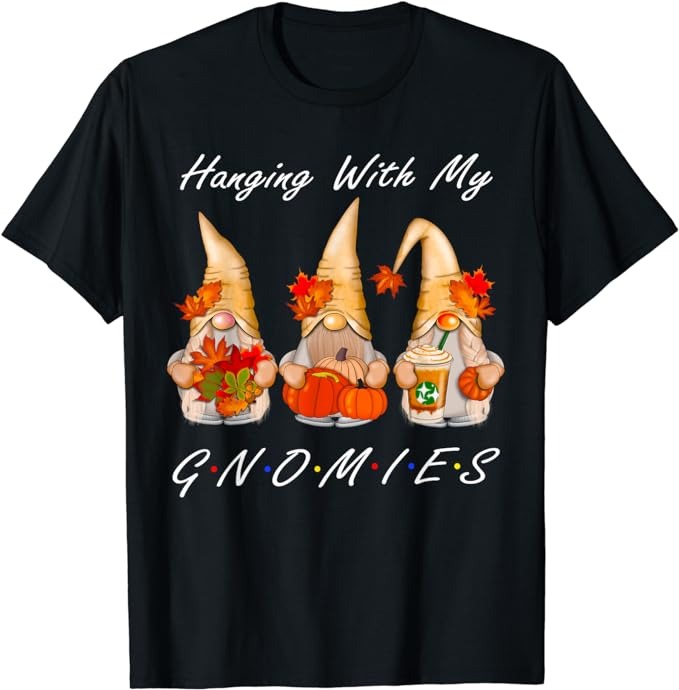 Funny Thanksgiving Shirts for Women Gnome – Gnomies Lover T-Shirt