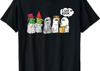 Funny Trick Or Treat Halloween Ghost Costume I Got A Rock T-Shirt PNG File