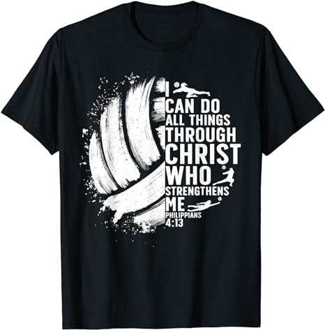 Funny Volleyball Christian Design For Men Women Boys Girls T-Shirt PNG File