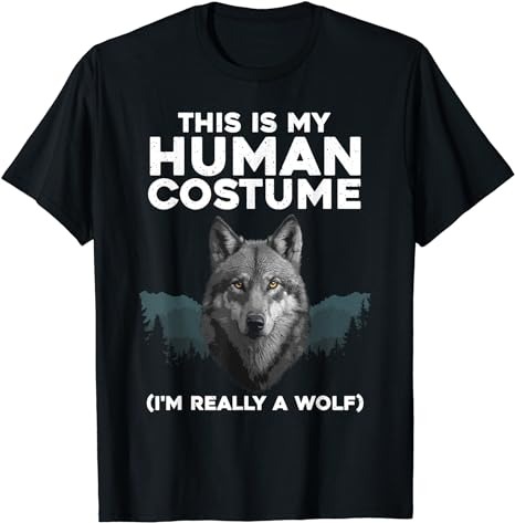 Funny Wolf Design For Men Women Boys Girls Kids Wolf Lovers T-Shirt PNG ...