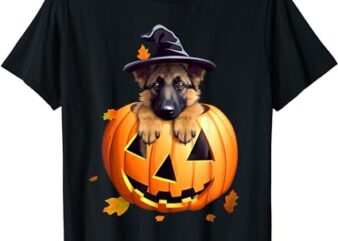 German Shepherd Puppy Halloween Magic T-Shirt