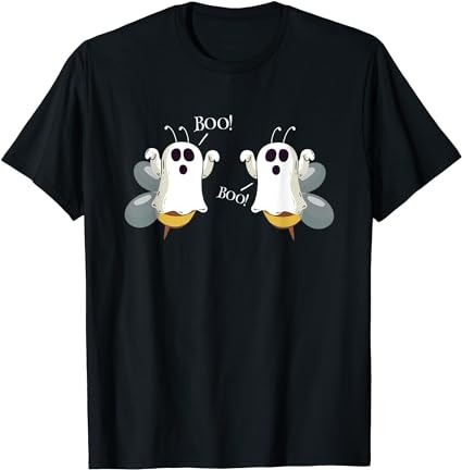 Ghost bees saying boo funny halloween costume women gift t-shirt png file Ghost bees saying boo funny halloween costume women gift t-shirt png file