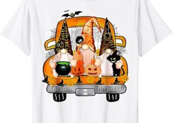 Gnome Witch Halloween Pumpkin Autumn Fall Holiday T-Shirt PNG File