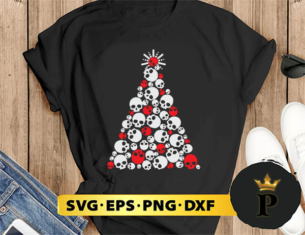 Gothic Christmas Tree SVG, Merry Christmas SVG, Xmas SVG PNG DXF EPS