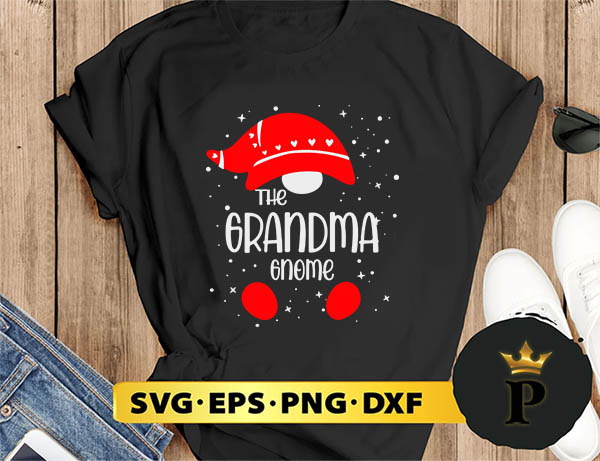Grandma Gnome Matching Family Pajamas Christmas SVG, Merry Christmas SVG, Xmas SVG PNG DXF EPS