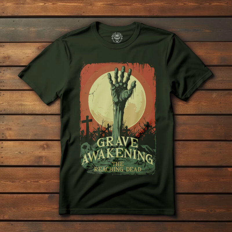 80s Horror Movie Poster-Inspired T-Shirt Design