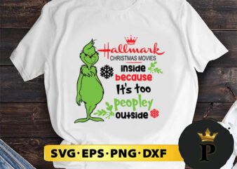 Grinch Hallmark Christmas Movie SVG, Merry Christmas SVG, Xmas SVG PNG DXF EPS