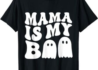 Groovy Mama Is My Boo Halloween Toddler Boys Girls Kids T-Shirt