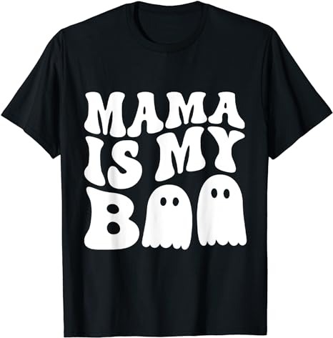 Groovy Mama Is My Boo Halloween Toddler Boys Girls Kids T-Shirt
