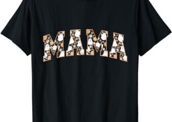 Groovy Spooky Mama Retro Halloween Ghost Witchy Spooky Mom T-Shirt PNG File