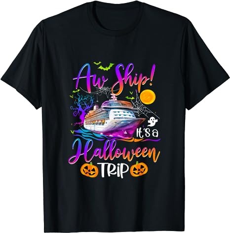 Halloween Cruise Squad Family 2023 Cruising Crew Funny Trip T-Shirt PNG ...