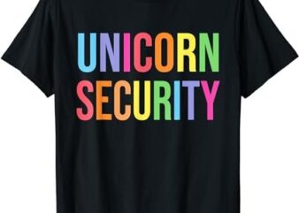 Halloween Dad Mom Daughter Adult Costume, Unicorn Security T-Shirt png file