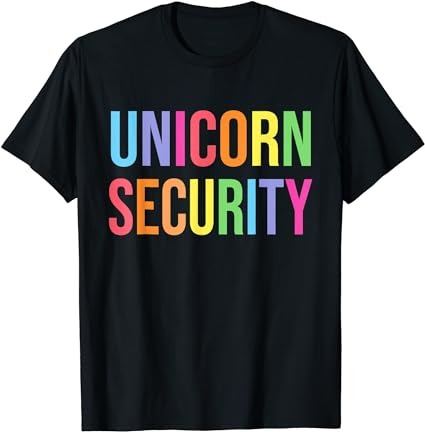 Halloween dad mom daughter adult costume, unicorn security t-shirt png file