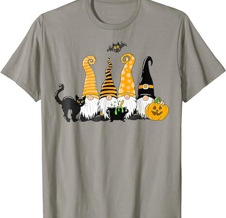 Halloween gnomes cute autumn pumpkin fall holiday women girl t-shirt png file
