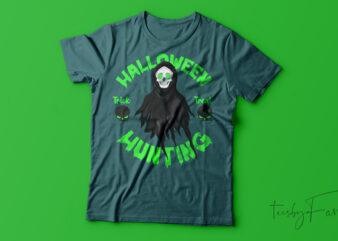 Halloween Hunter| T-shirt design for sale