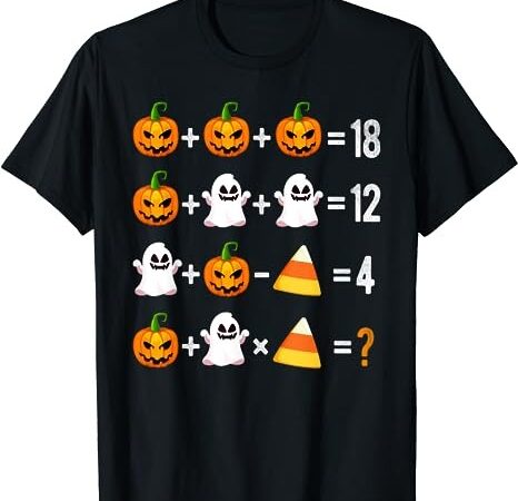 Halloween order of operations math halloween teacher pumpkin t-shirt png file