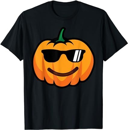 Halloween pumpkin emojis costume emoticon smile sunglasses t-shirt png file