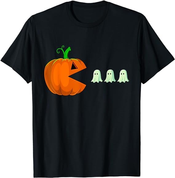 Halloween Pumpkin Funny Ghosts Boys Kids Women Men T-Shirt PNG File