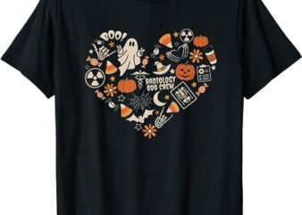 Halloween Radiology Boo Crew Heart X-ray Tech Fall Autumn T-Shirt PNG File