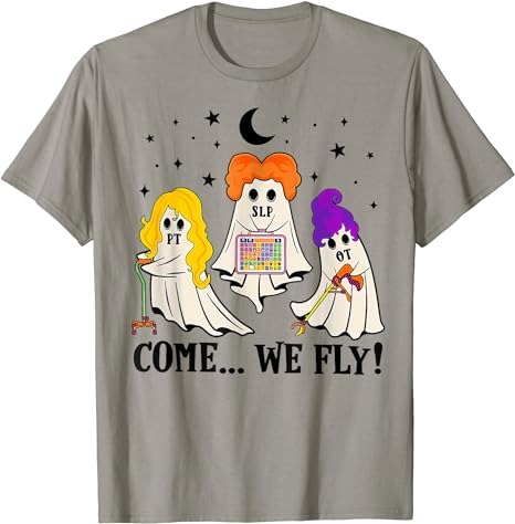 Halloween Spooky SLP OT PT Team Occupational Physical Speech T-Shirt