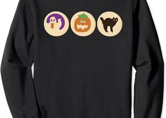 Halloween Sugar Cookie Spooky Season Cat Pumpkin Boo Ghost Sweatshirt