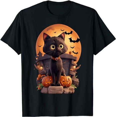 Halloween cats, funny cat Halloween T-Shirt 1 PNG File