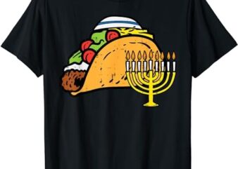 Hanukkah Taco Funny Chanukah Mexican Food Men Women Kids T-Shirt